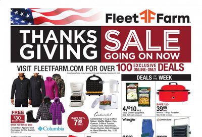 Fleet Farm Weekly Ad Flyer November 20 to November 28