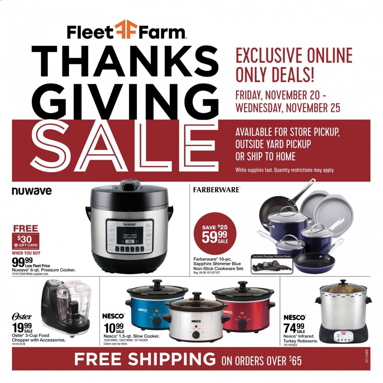 Fleet Farm Weekly Ad Flyer November 20 to November 25