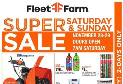 Fleet Farm Weekly Ad Flyer November 28 to November 29