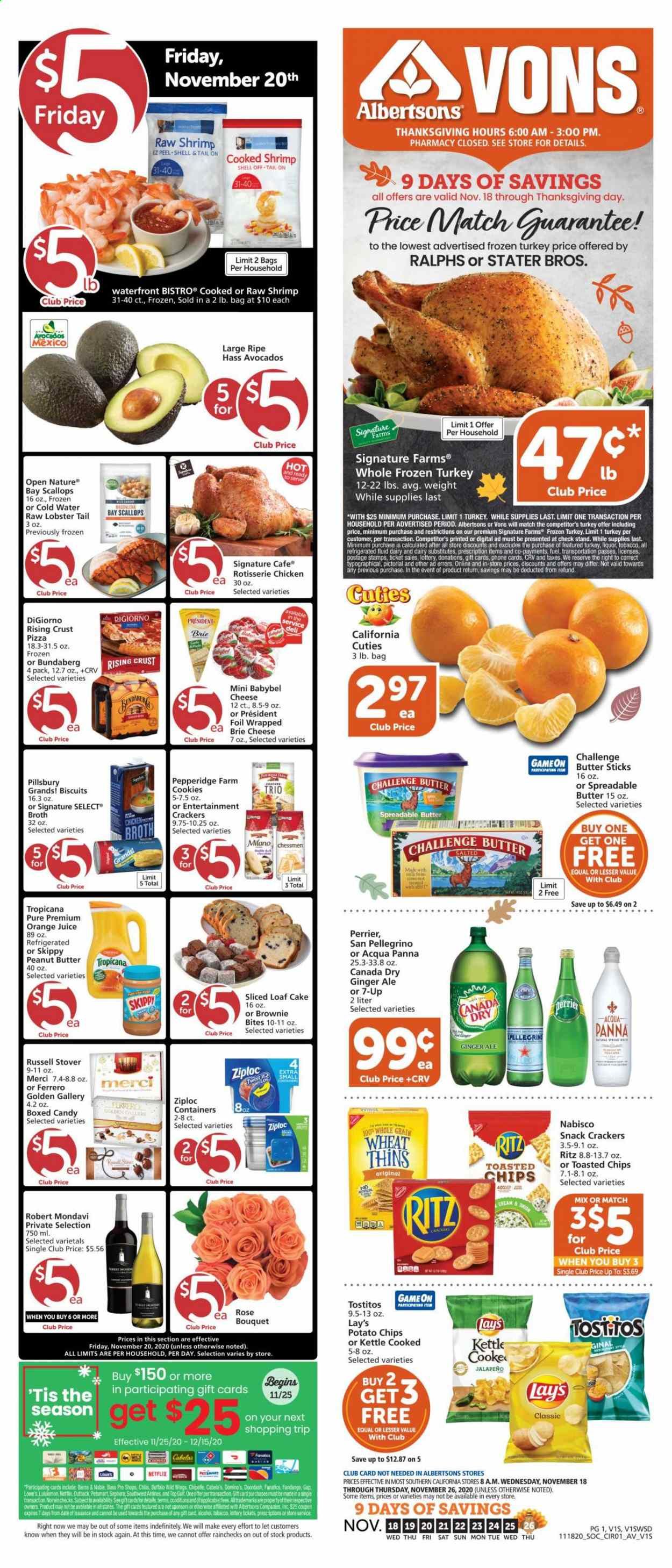 Vons (CA, NV) Weekly Ad Flyer November 18 to November 26