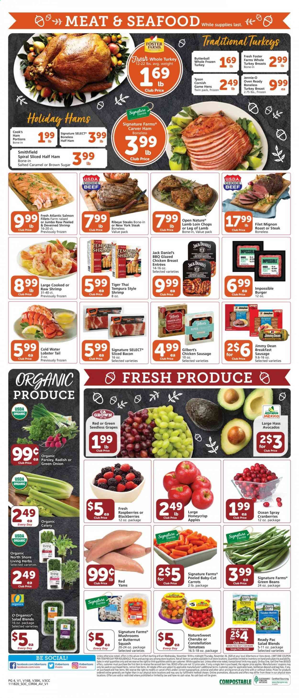 Vons (CA, NV) Weekly Ad Flyer November 18 to November 26