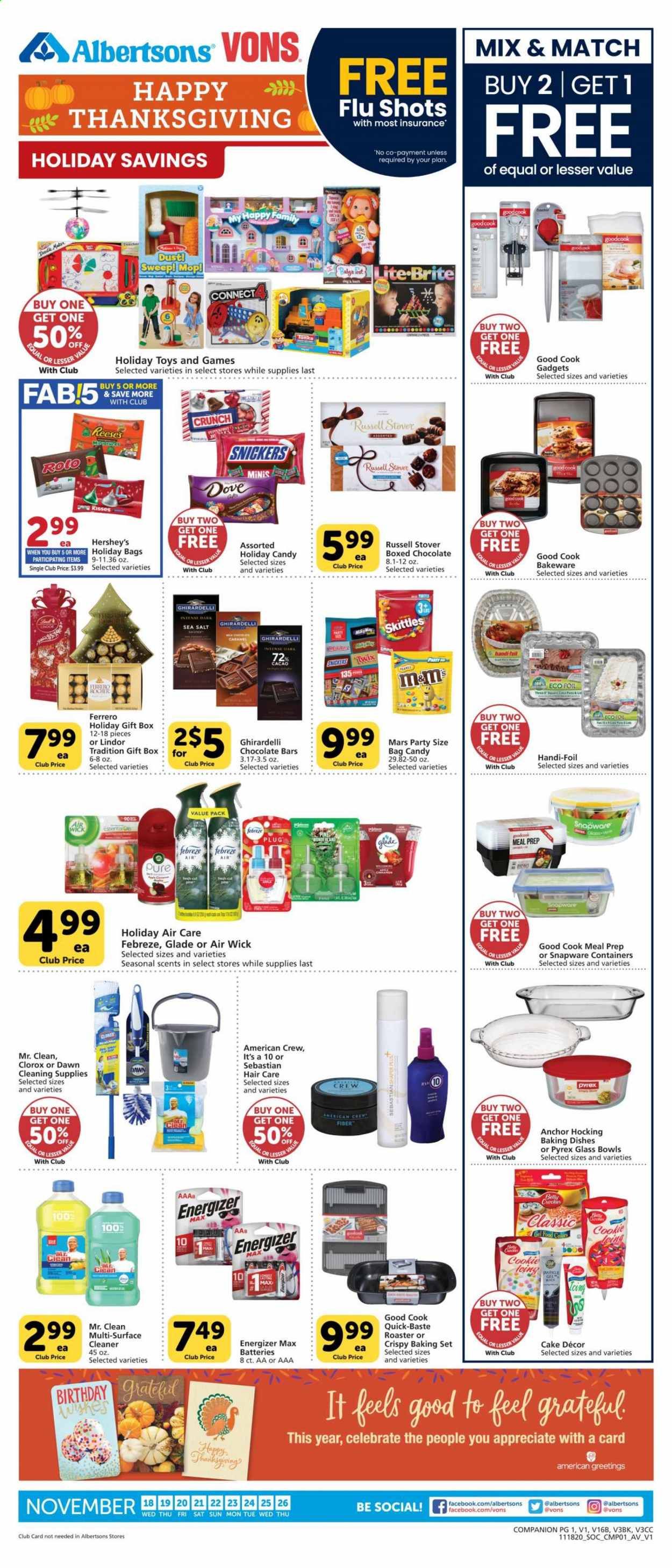 Vons (CA, NV) Weekly Ad Flyer November 18 to November 26