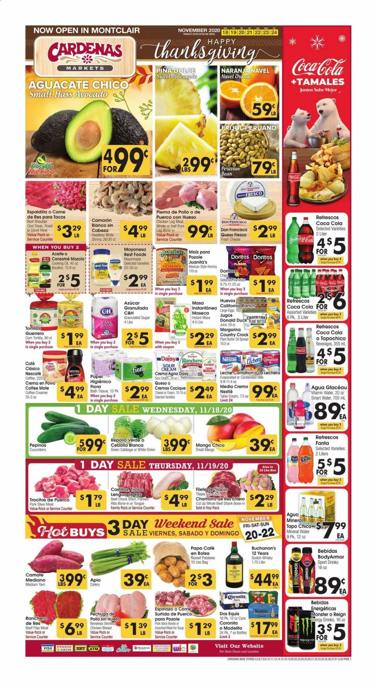 Cardenas (CA, NV) Weekly Ad Flyer November 18 to November 24