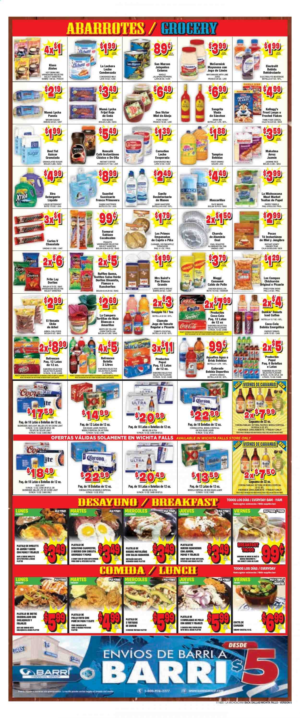 La Michoacana Meat Market (OK, TX) Weekly Ad Flyer November 18 to December 1