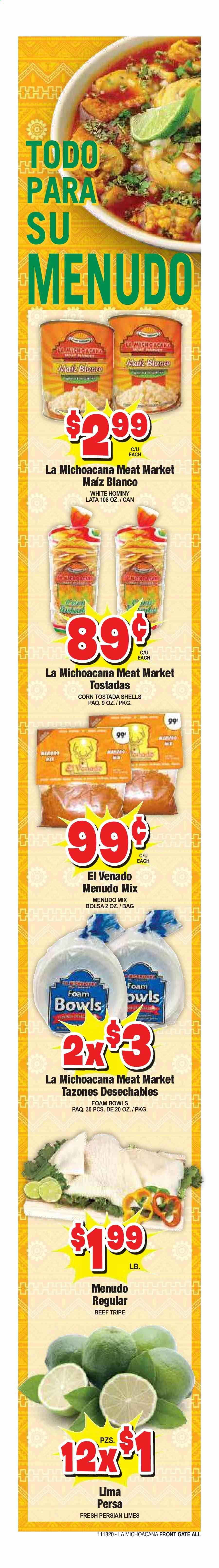 La Michoacana Meat Market (OK, TX) Weekly Ad Flyer November 18 to December 1