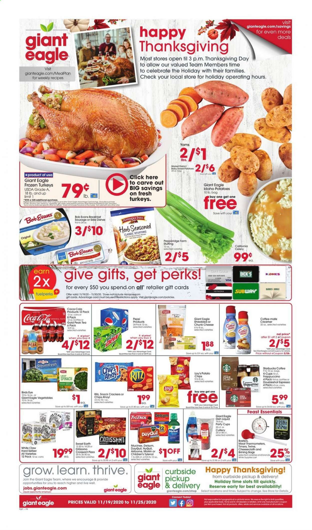Giant Eagle (IN, MD, OH, PA, WV) Weekly Ad Flyer November 19 to November 25