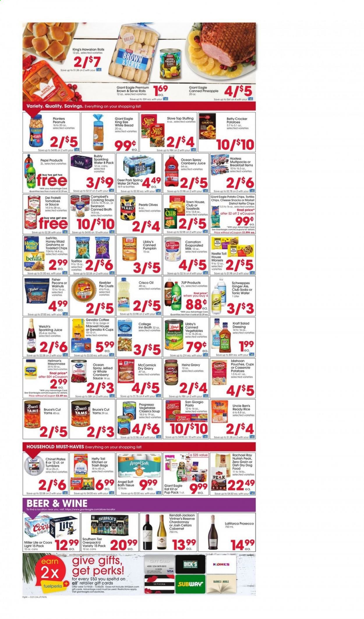 Giant Eagle (IN, MD, OH, PA, WV) Weekly Ad Flyer November 19 to November 25