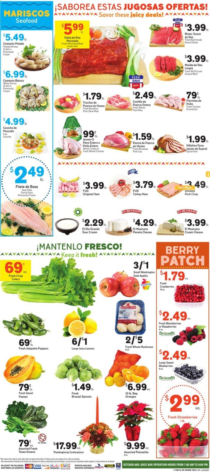 El Rio Grande (10, 21, 25, 30, 34, 53, 90) Weekly Ad Flyer November 18 to November 26