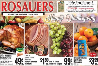 Rosauers Weekly Ad Flyer November 18 to November 26