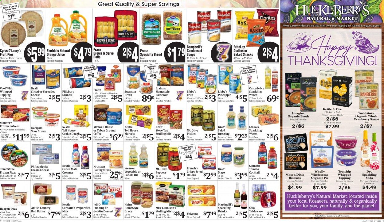 Rosauers Weekly Ad Flyer November 18 to November 26