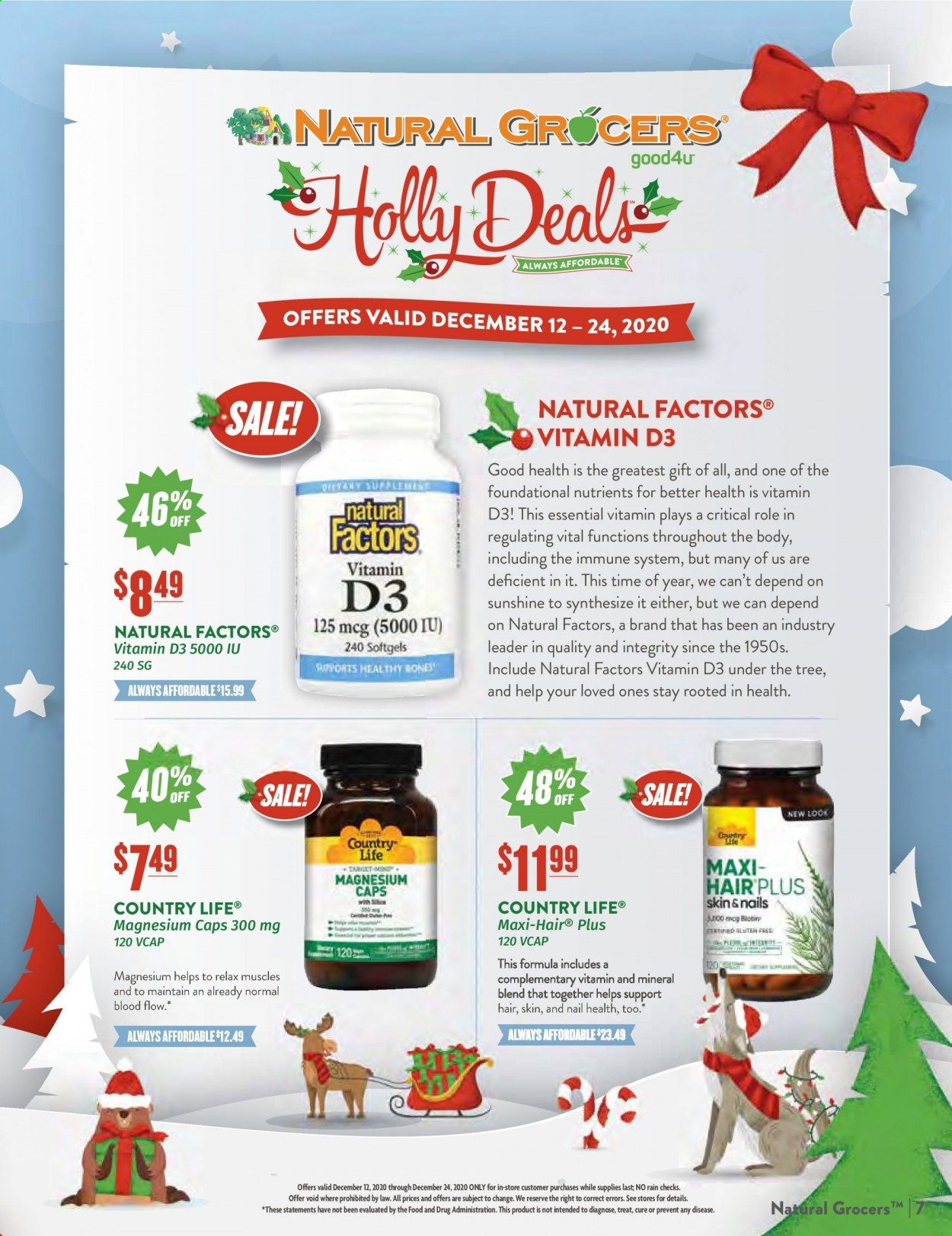 Natural Grocers Weekly Ad Flyer December 12 to December 24