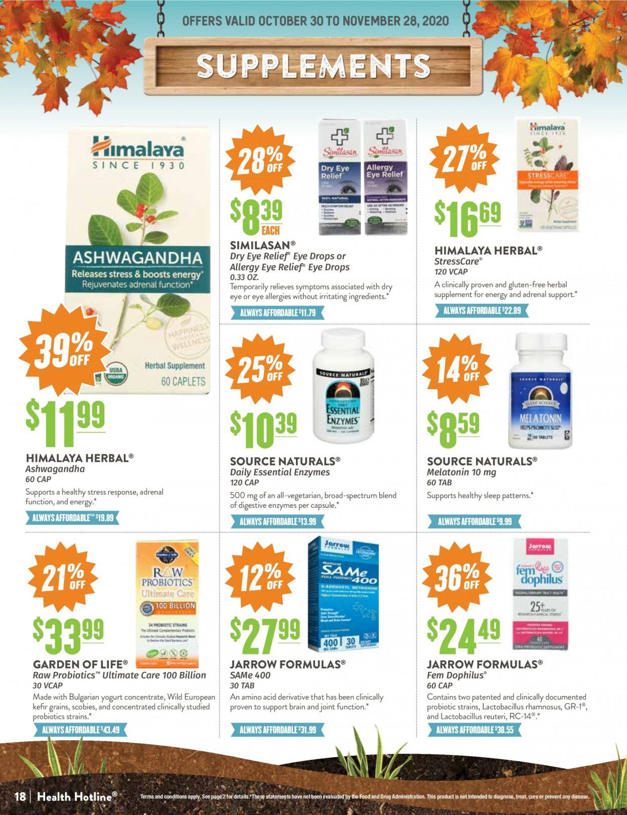 Natural Grocers Weekly Ad Flyer October 30 to November 28