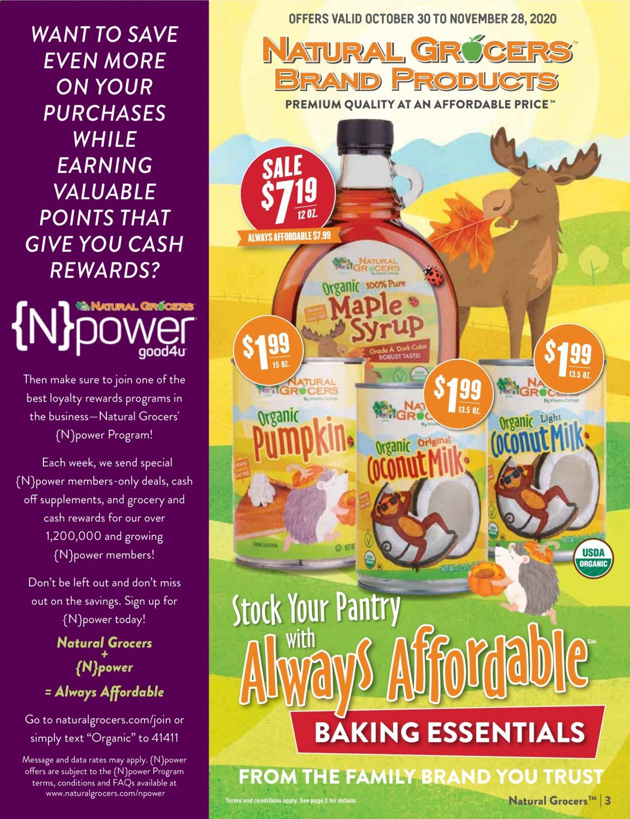 Natural Grocers Weekly Ad Flyer October 30 to November 28