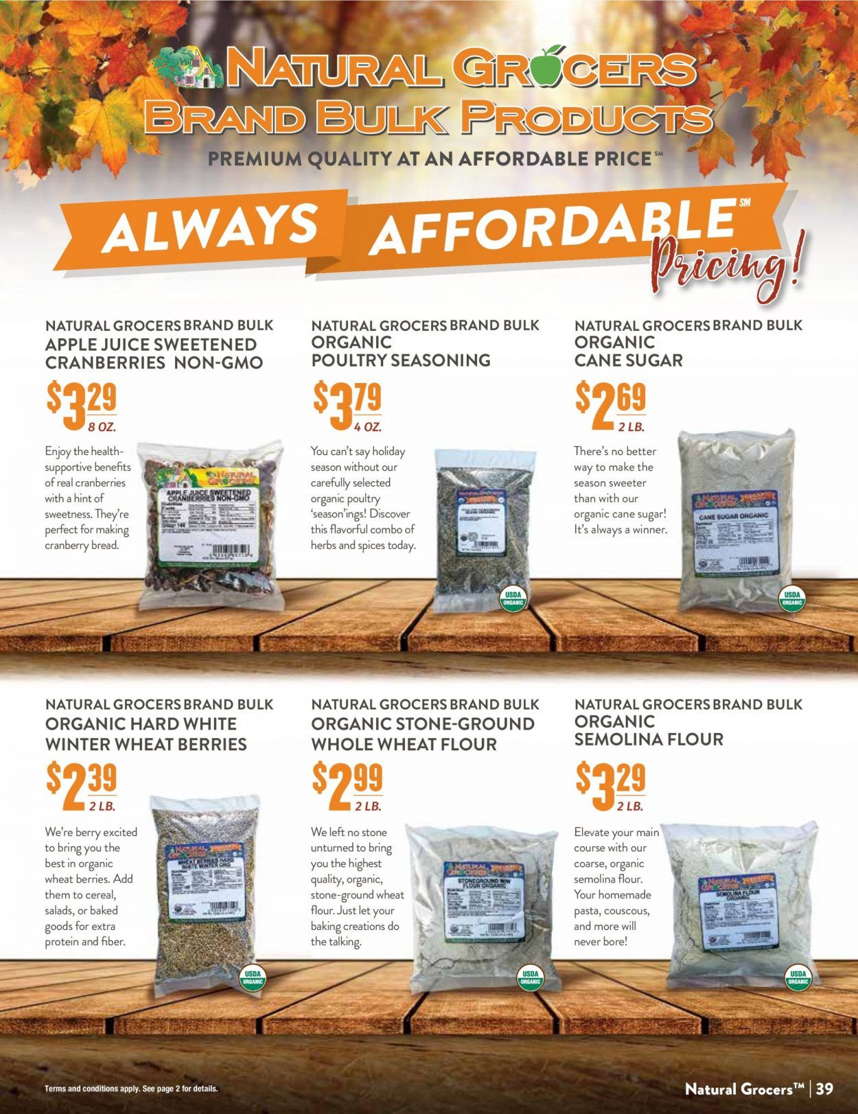 Natural Grocers Weekly Ad Flyer October 30 to November 28