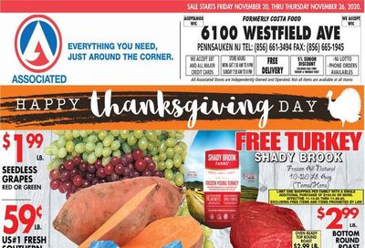 Associated Supermarkets Weekly Ad Flyer November 20 to November 26