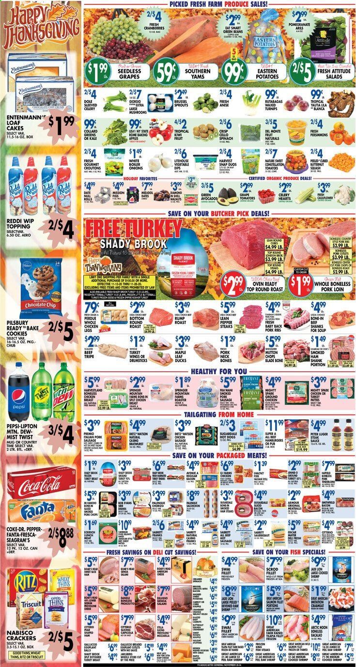 Associated Supermarkets Weekly Ad Flyer November 20 to November 26