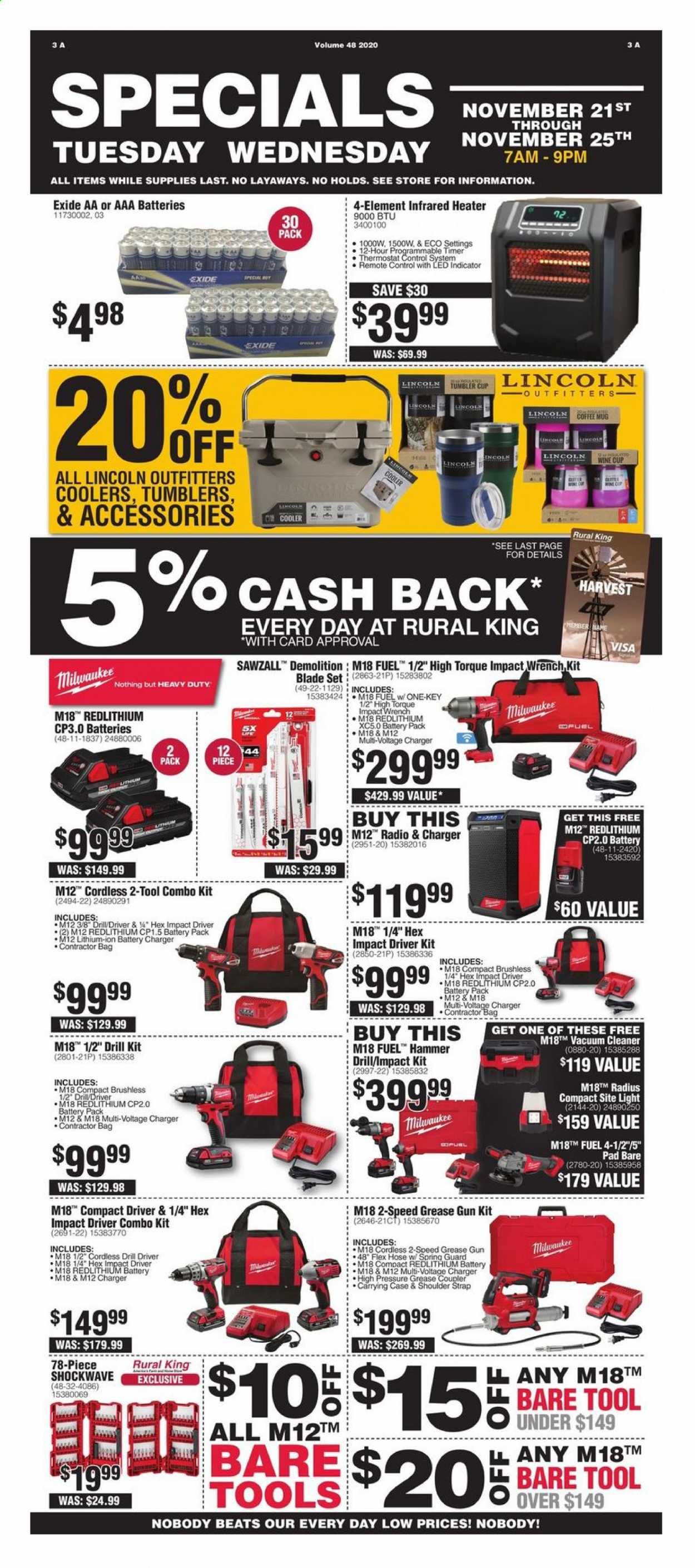 Rural King Weekly Ad Flyer November 21 to November 25