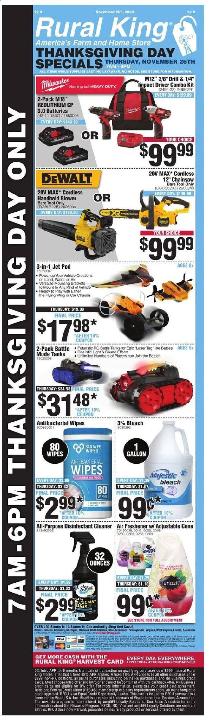 Rural King Weekly Ad Flyer November 26 to November 27