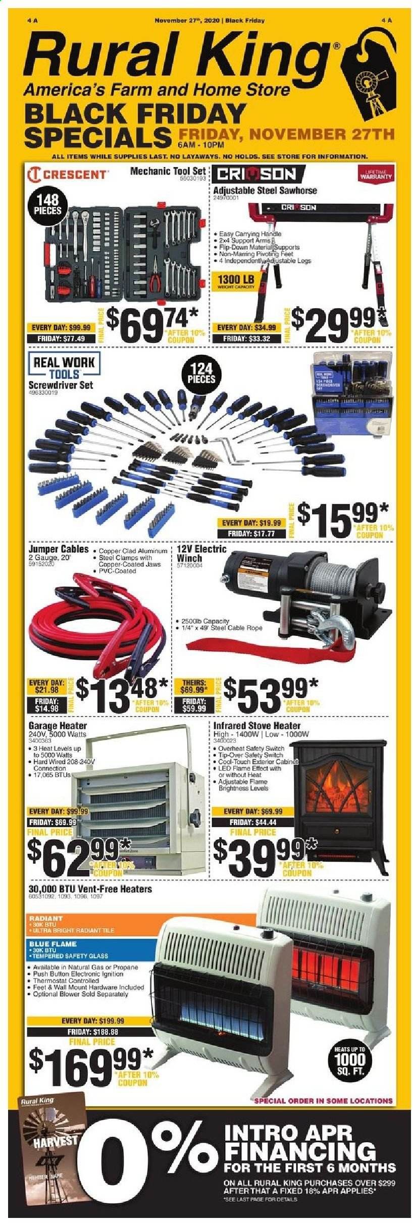 Rural King Weekly Ad Flyer November 26 to November 27