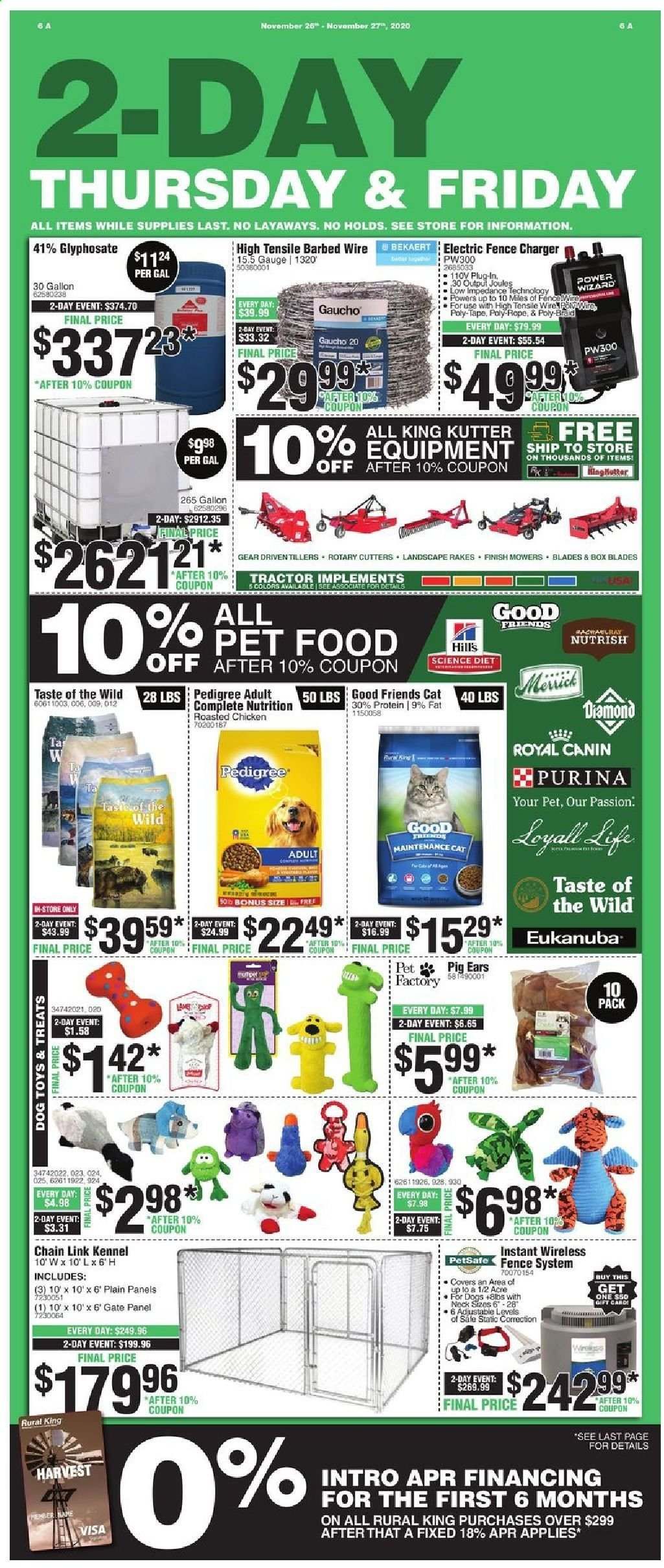 Rural King Weekly Ad Flyer November 26 to November 27