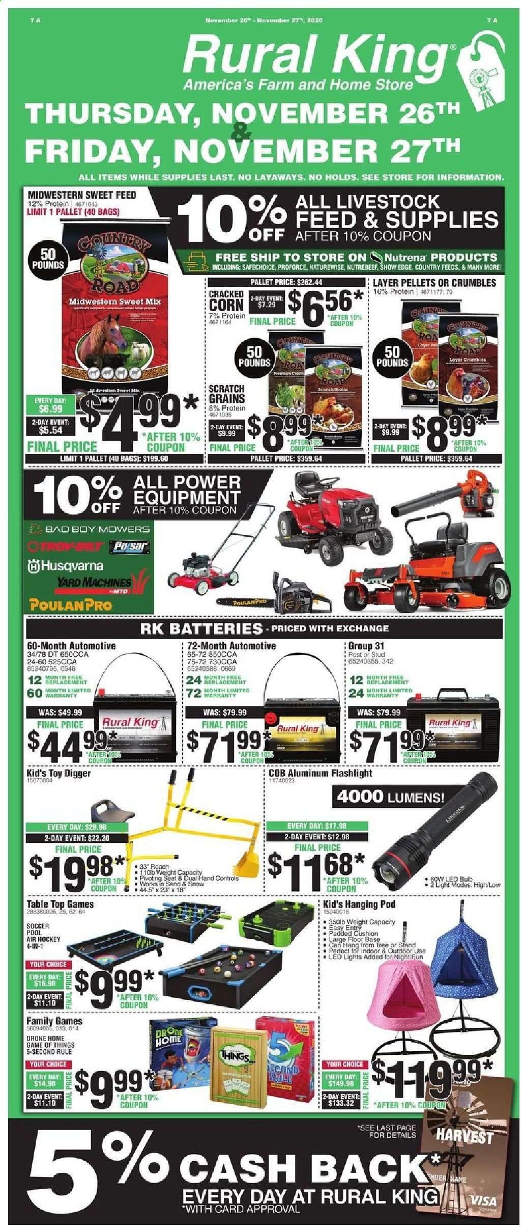Rural King Weekly Ad Flyer November 26 to November 27