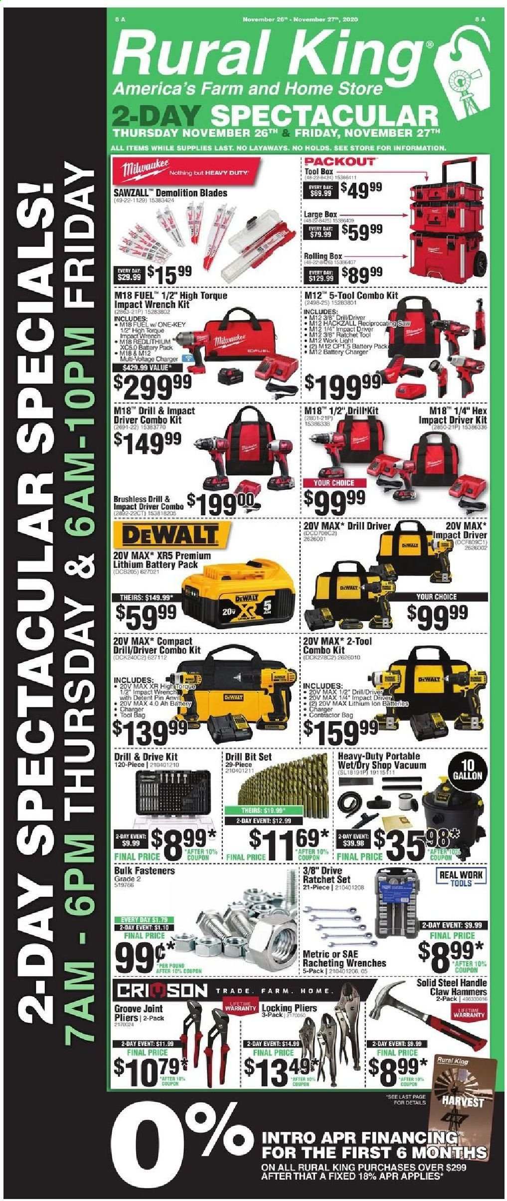 Rural King Weekly Ad Flyer November 26 to November 27