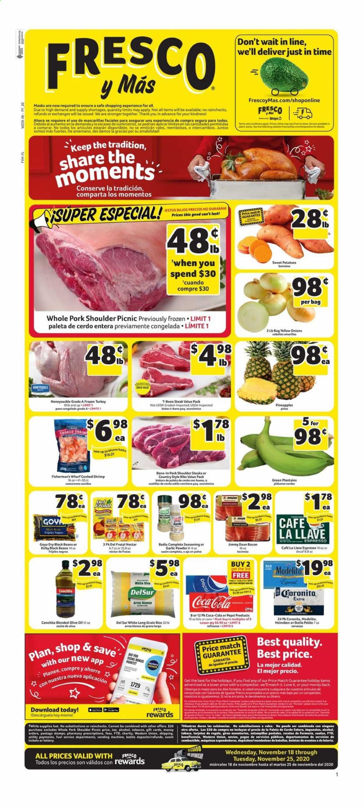 Fresco y Más Weekly Ad Flyer November 18 to November 25