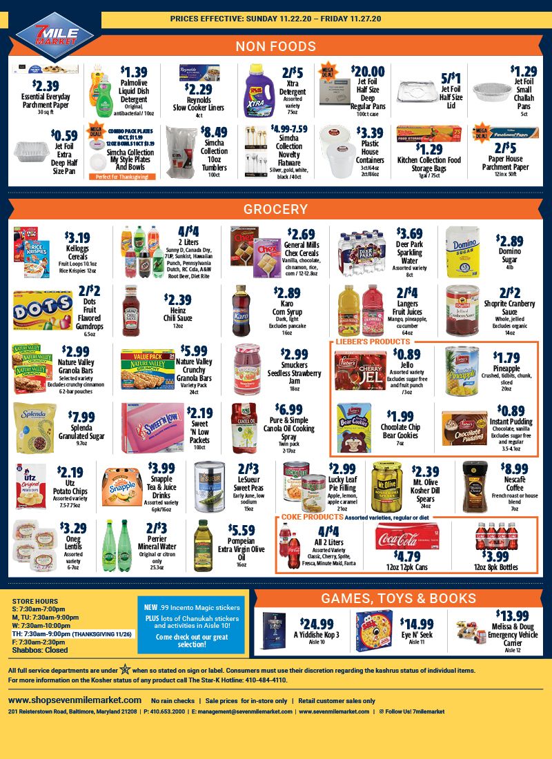 7 Mile Market Weekly Ad Flyer November 22 to November 27, 2020