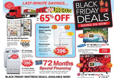 ABC Warehouse Black Friday Weekly Ad Flyer November 22 to November 27, 2020