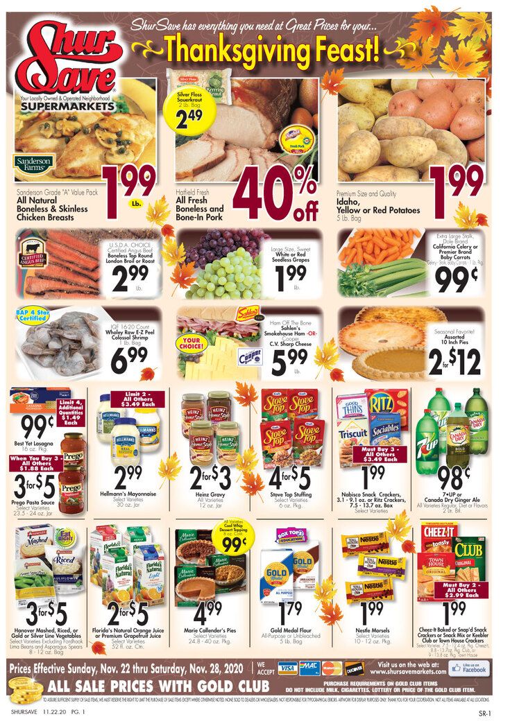 Gerrity's Supermarket Thanksgiving Weekly Ad Flyer November 22 to November 28, 2020