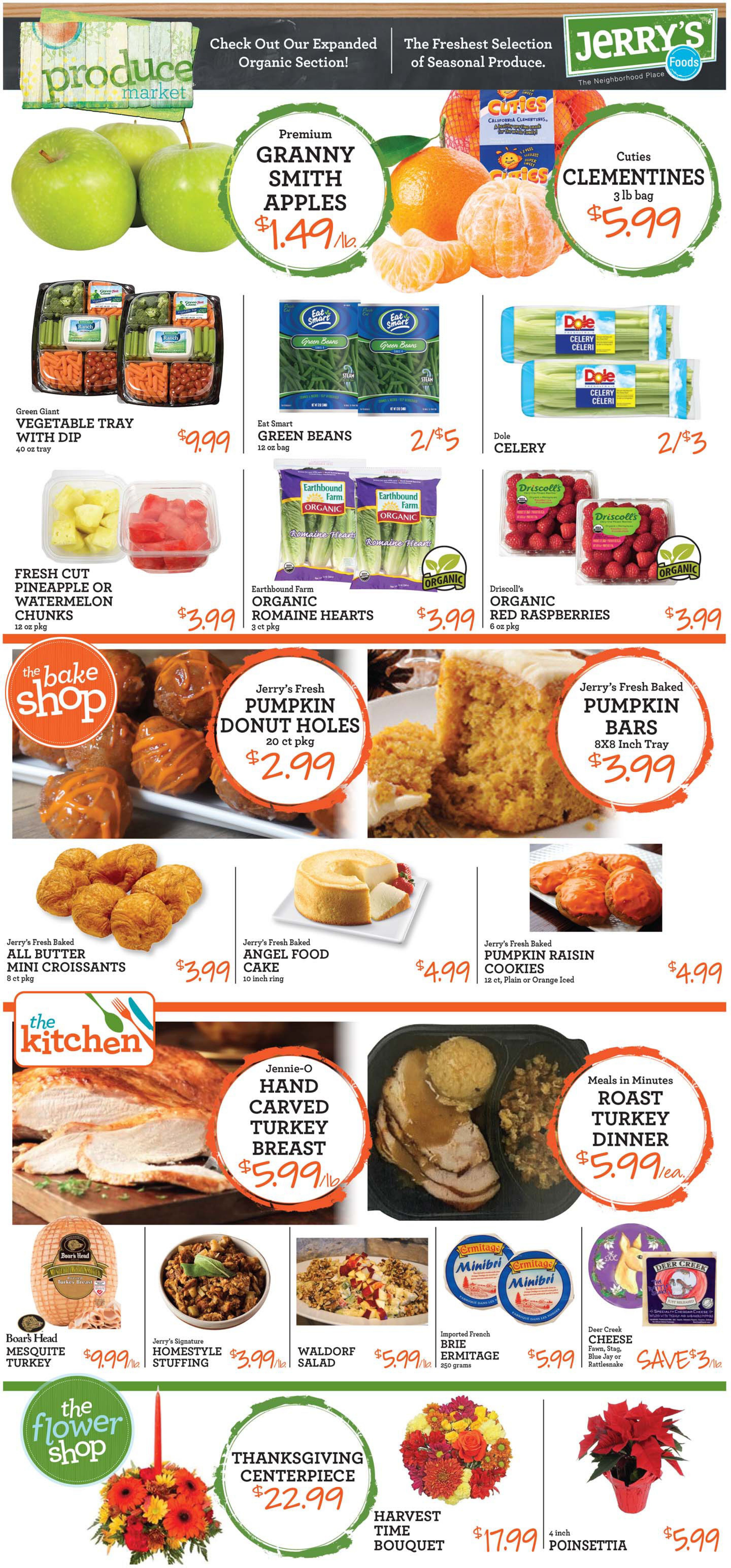 Jerry's Foods Thanksgiving Weekly Ad Flyer November 22 to November 28, 2020