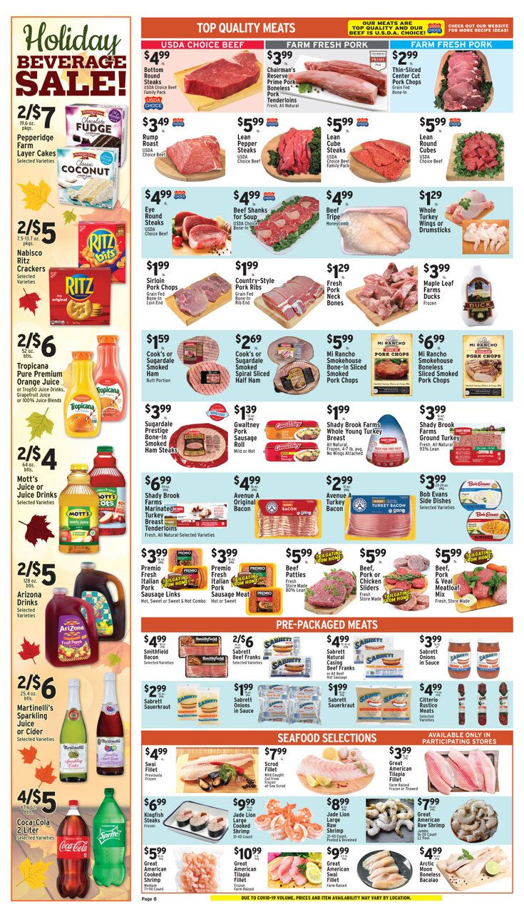Met Foodmarkets Thanksgiving Weekly Ad Flyer November 22 to November 28, 2020