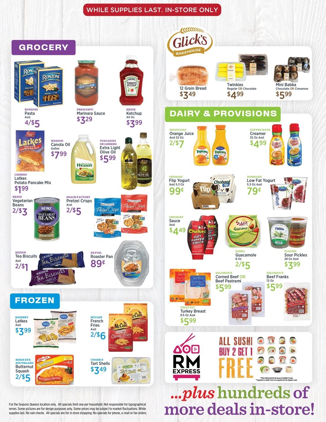 Seasons Thanksgiving Weekly Ad Flyer November 22 to November 27, 2020
