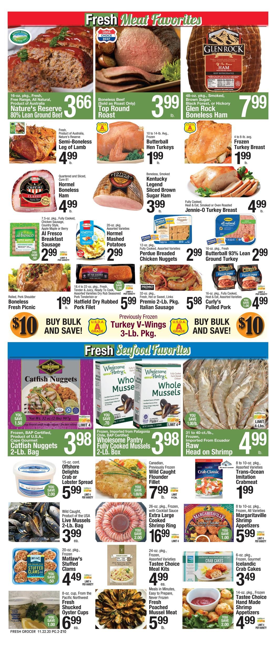 The Fresh Grocer Thanksgiving Weekly Ad Flyer November 22 to November 28, 2020