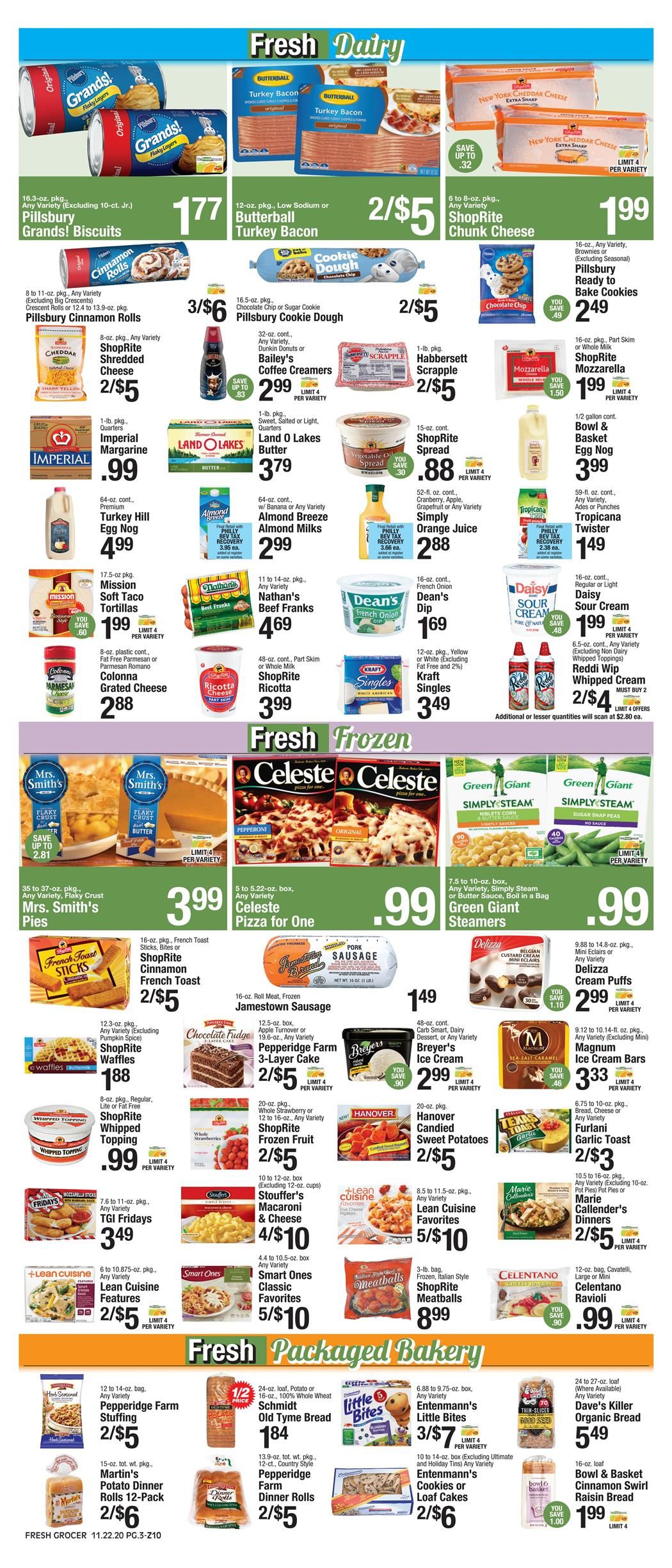 The Fresh Grocer Thanksgiving Weekly Ad Flyer November 22 to November 28, 2020