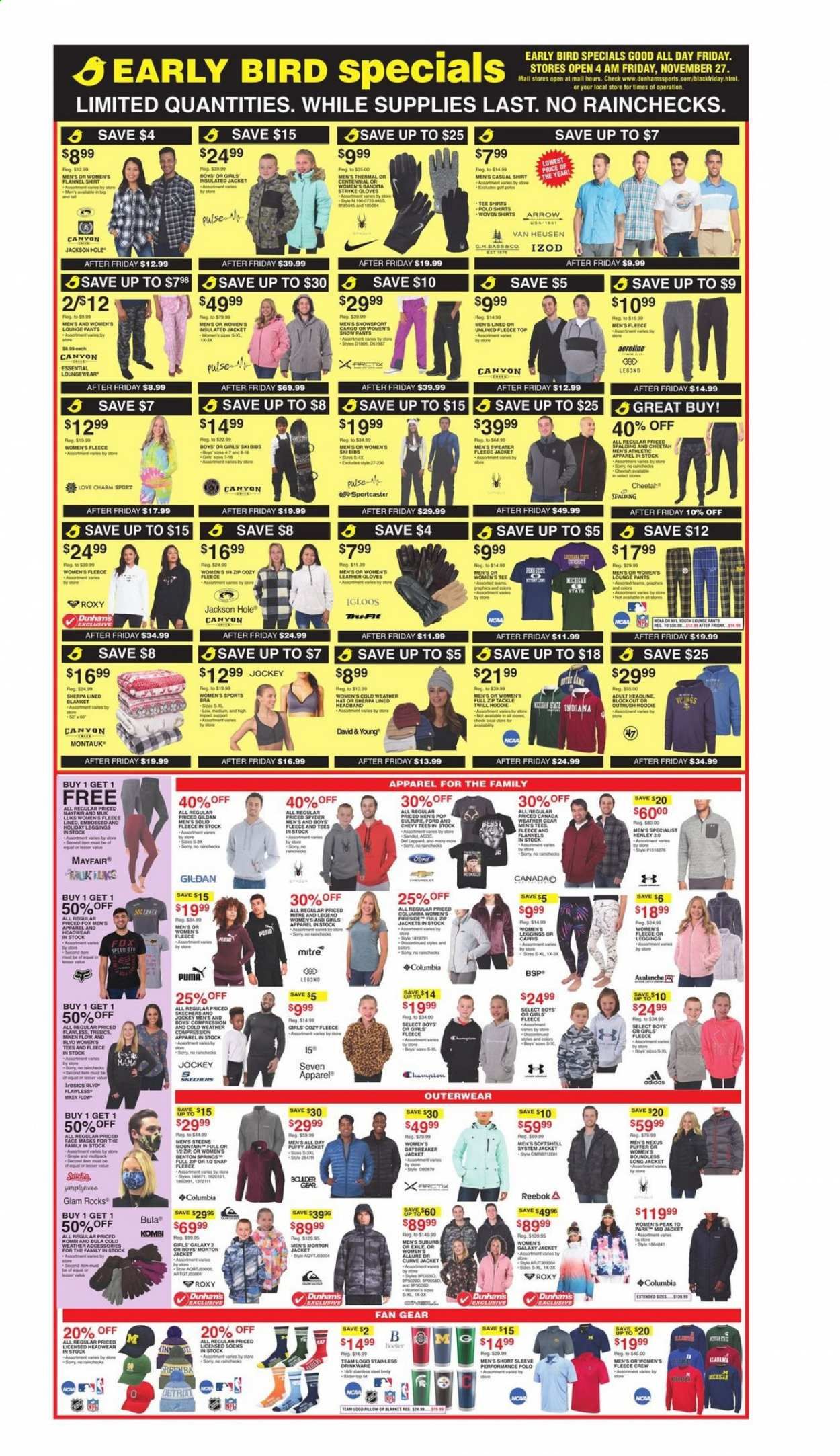 Dunham's Sports Weekly Ad Flyer November 27 to December 3