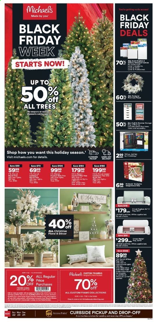 Michaels Weekly Ad Flyer November 22 to November 24