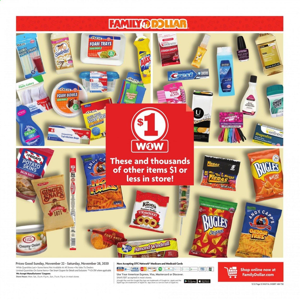 Family Dollar Weekly Ad Flyer November 22 to November 28