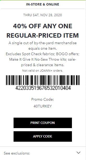 JOANN Weekly Ad Flyer November 22 to November 28