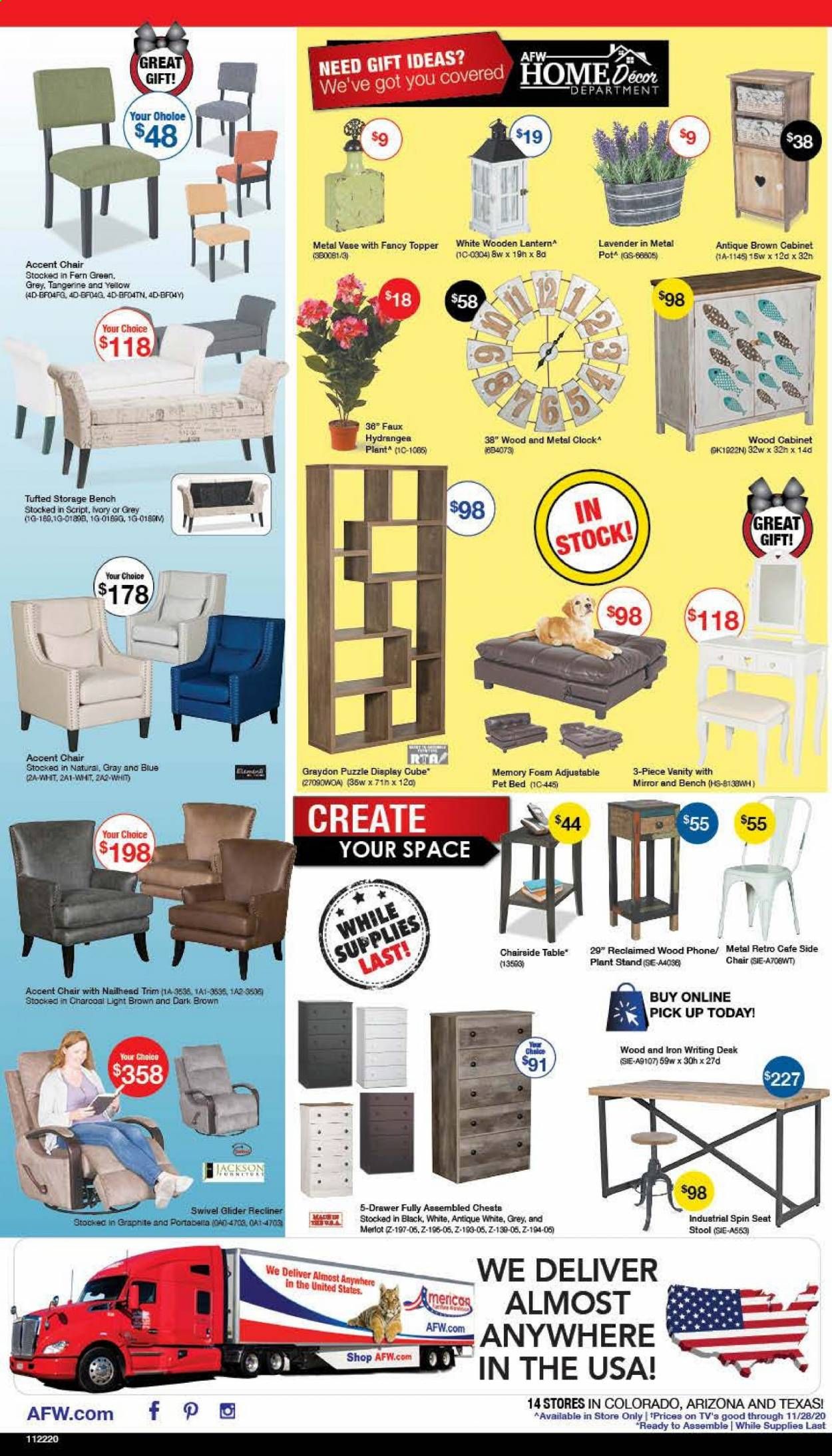 American Furniture Warehouse (CO) Weekly Ad Flyer November 22 to November 28