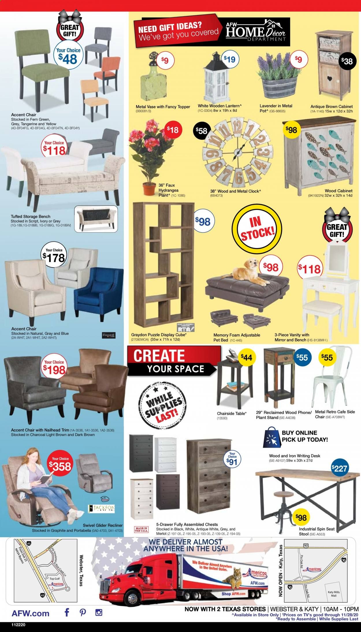 American Furniture Warehouse (TX) Weekly Ad Flyer November 22 to November 28