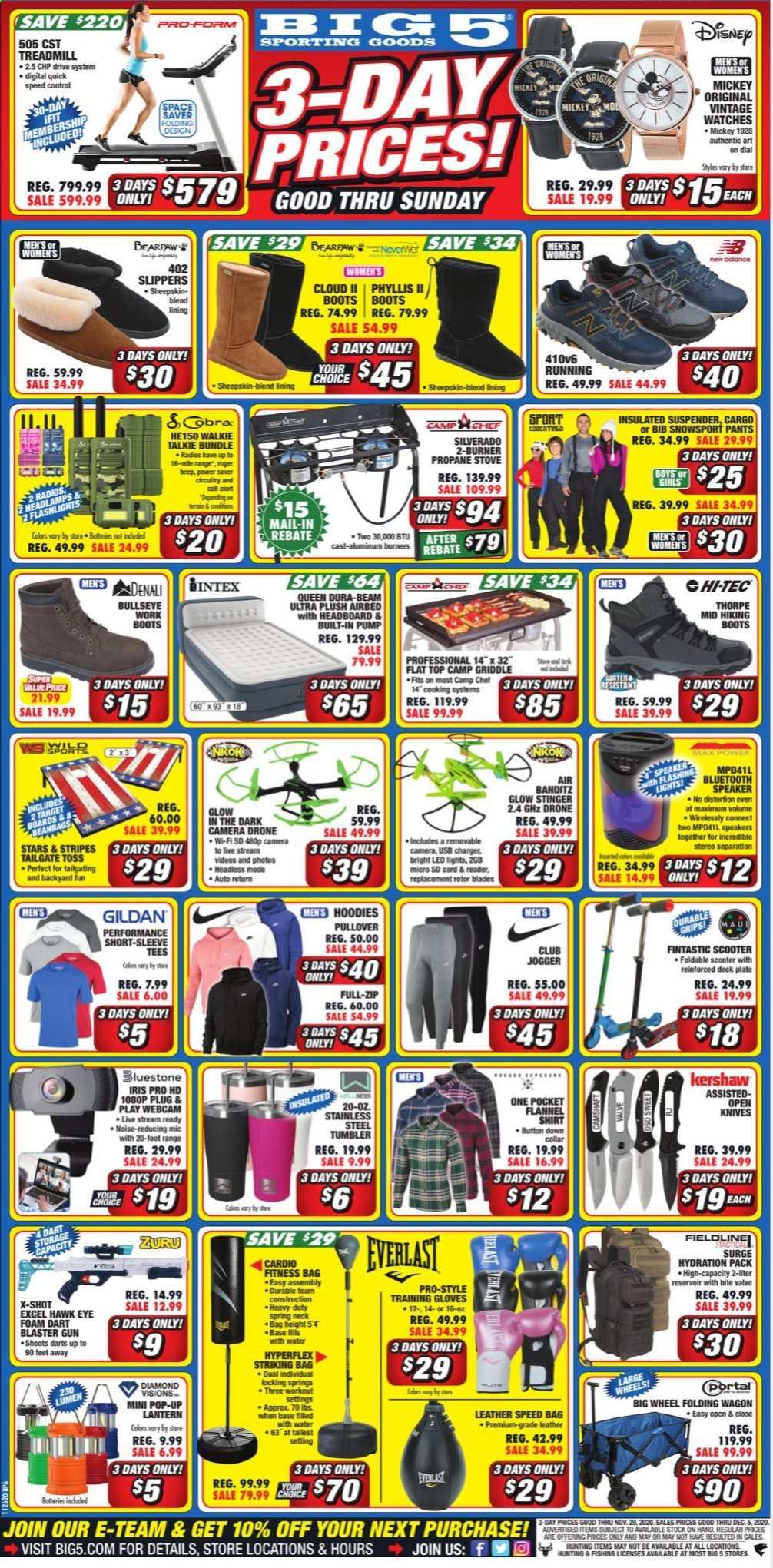 Big 5 Weekly Ad Flyer November 26 to November 29