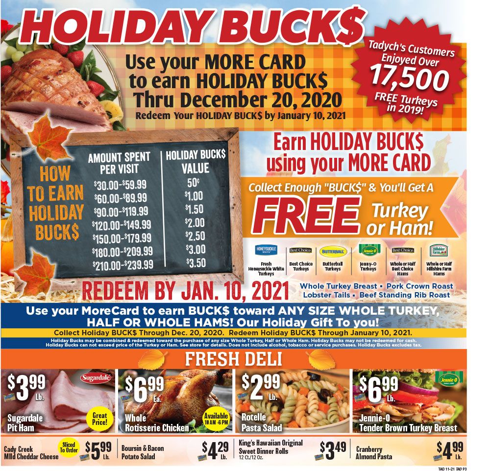 Tadych's Thanksgiving Weekly Ad Flyer November 23 to November 29, 2020