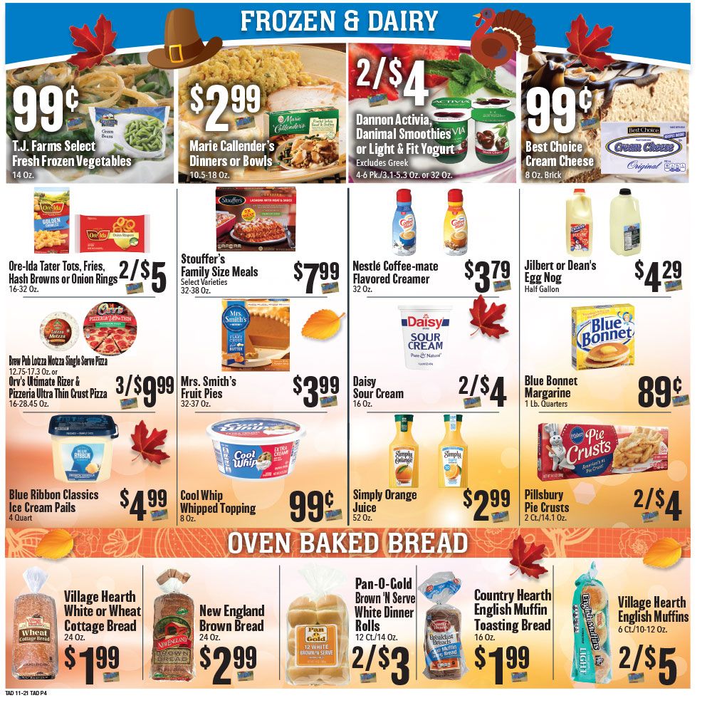 Tadych's Thanksgiving Weekly Ad Flyer November 23 to November 29, 2020