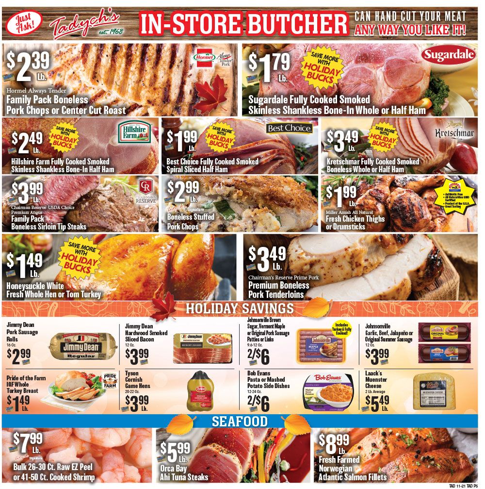 Tadych's Thanksgiving Weekly Ad Flyer November 23 to November 29, 2020