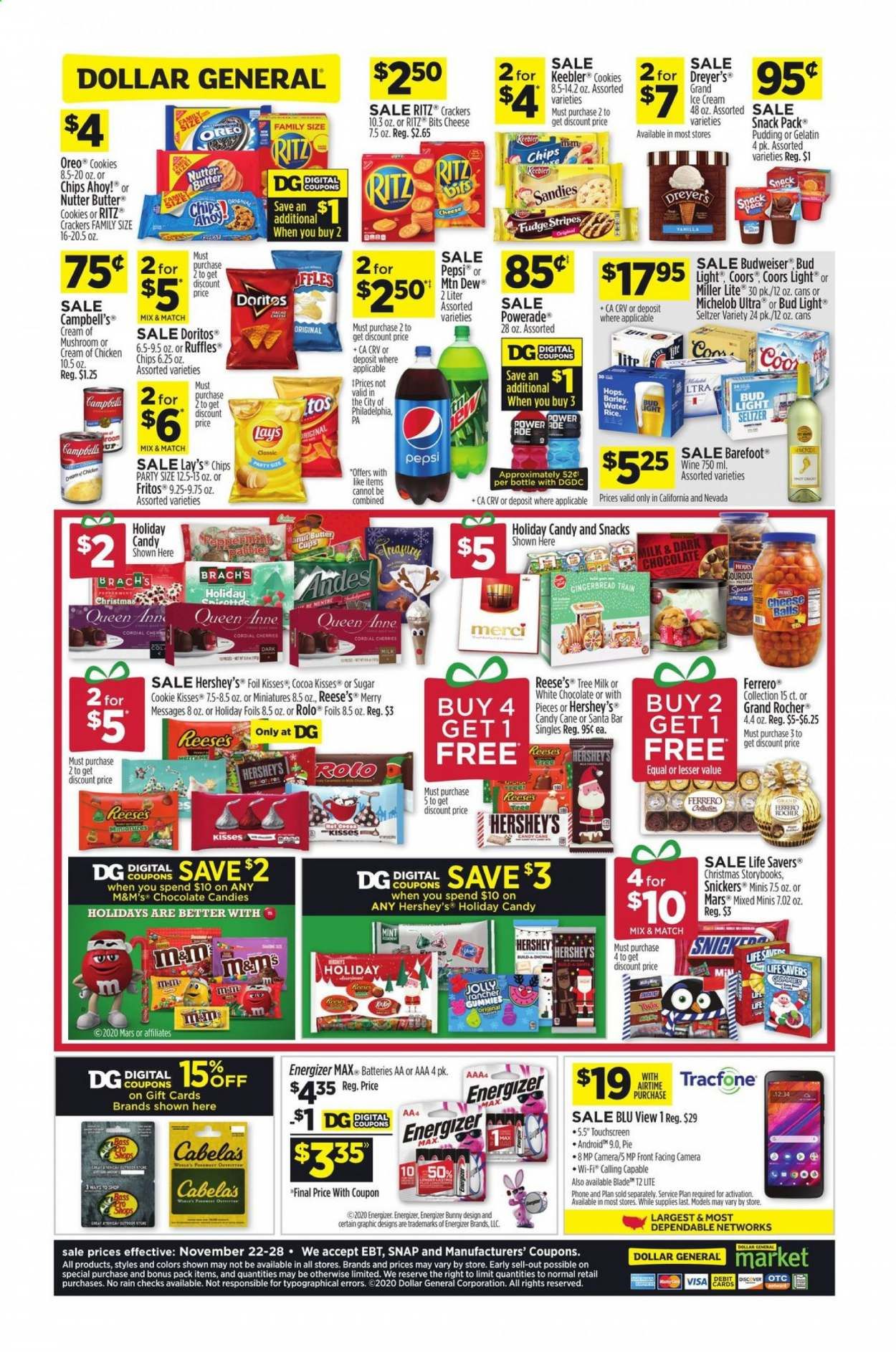 Dollar General (CA, NV) Weekly Ad Flyer November 22 to November 28