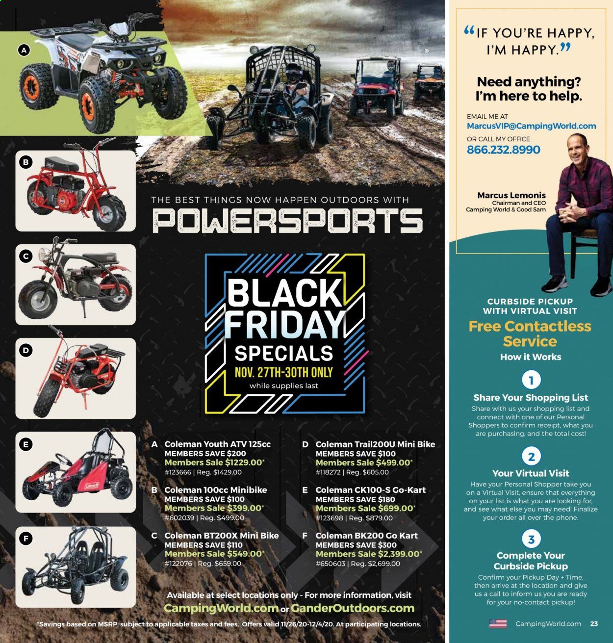 Gander RV & Outdoors Weekly Ad Flyer November 23 to December 27