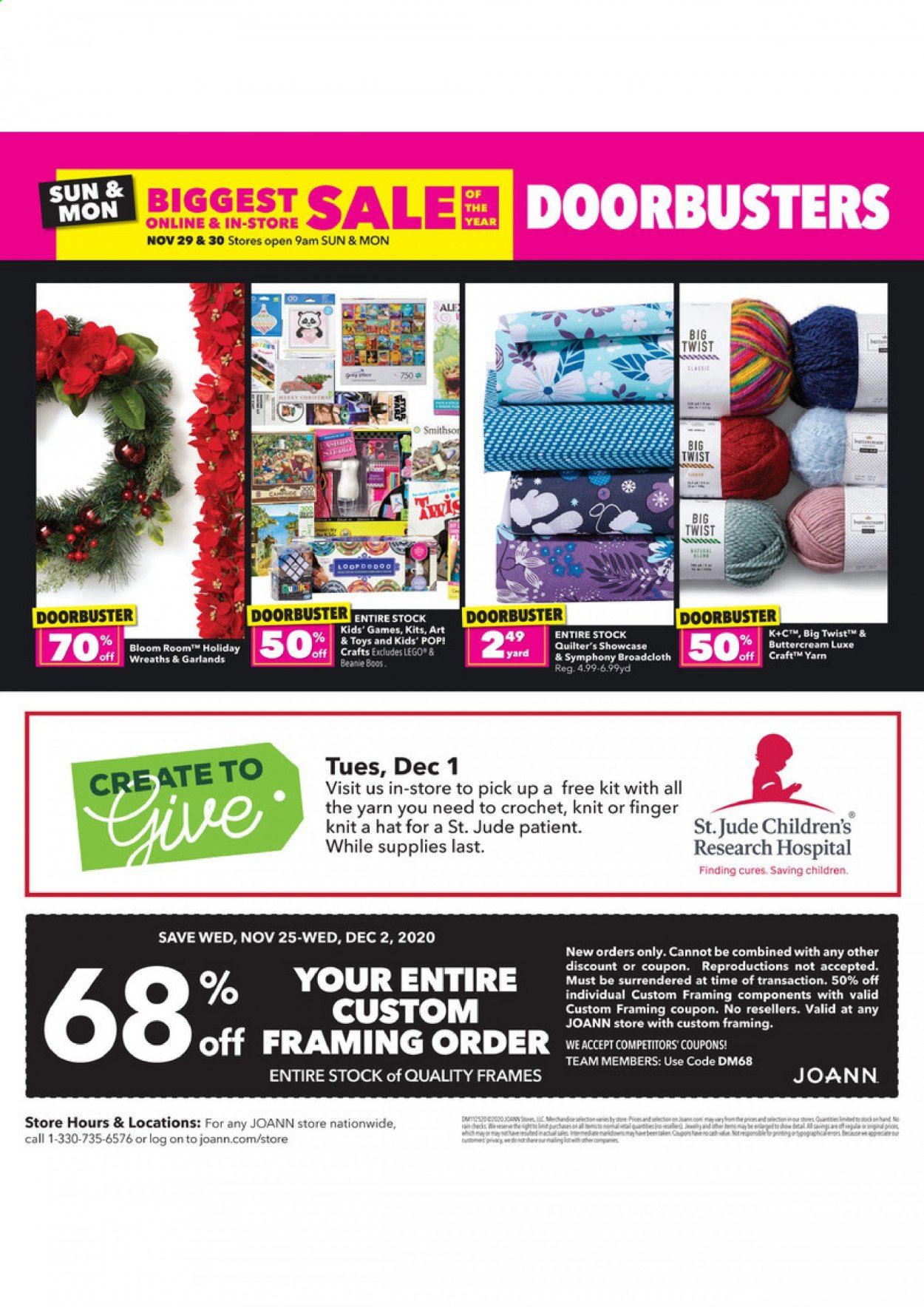 JOANN Weekly Ad Flyer November 25 to December 2