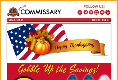 Commissary Weekly Ad Flyer November 23 to December 6