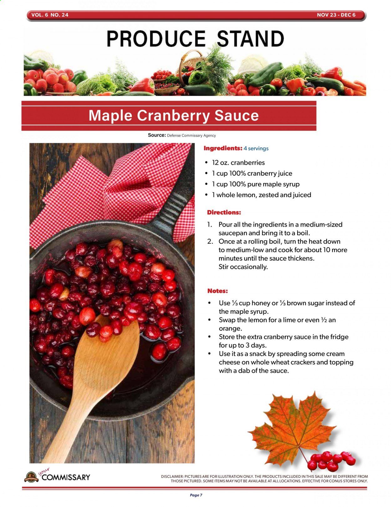 Commissary Weekly Ad Flyer November 23 to December 6